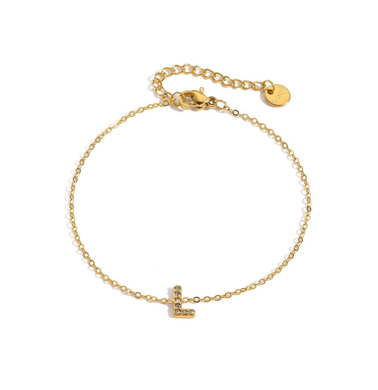 Bracciale con iniziale shine