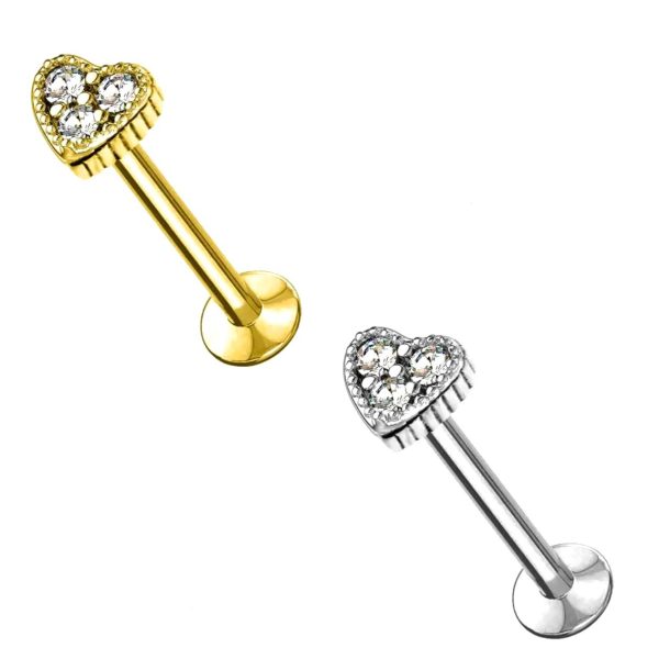 Piercing Labret cuore